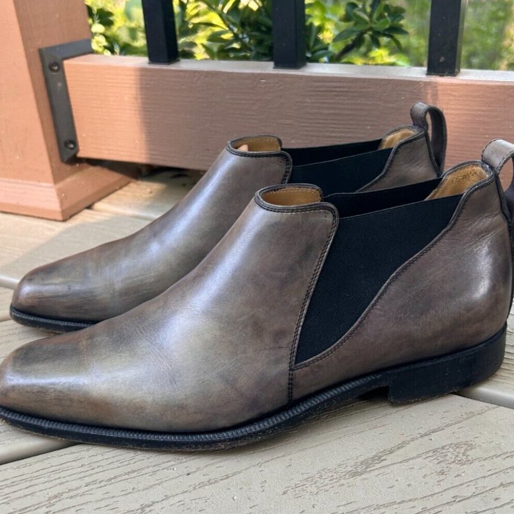 Berluti Brown Leather Chukka Ankle Boots Men's sz 7.5